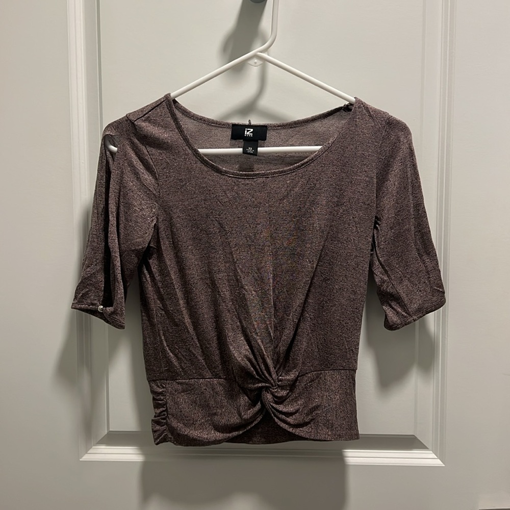 Purple open armed top